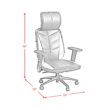 Picket House Furnishings Set of Salzburg Black and Red Contemporary Ergonomic Adjustable Height Swivel Upholstered Gaming Chair