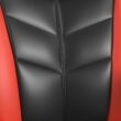 Picket House Furnishings Set of Salzburg Black and Red Contemporary Ergonomic Adjustable Height Swivel Upholstered Gaming Chair