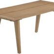 Nathan James Andy Modern Farmhouse Dining Table for 6 with Solid Wood Legs, Extendable Dining Table, Light Brown