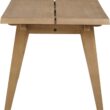 Nathan James Andy Modern Farmhouse Dining Table for 6 with Solid Wood Legs, Extendable Dining Table, Light Brown