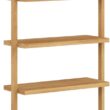 Nathan James Beacon Bohemian 5 Tier Bookshelf, Wall Mounted Bookcase, Solid Wood Bookshelf in Warm Pine Nathan James Beacon Bohemian 5 Tier Bookshelf, Wall Mounted Bookcase, Solid Wood Bookshelf in Warm Pine