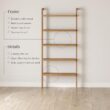Nathan James Beacon Bohemian 5 Tier Bookshelf, Wall Mounted Bookcase, Solid Wood Bookshelf in Warm Pine Nathan James Beacon Bohemian 5 Tier Bookshelf, Wall Mounted Bookcase, Solid Wood Bookshelf in Warm Pine
