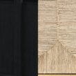 Nathan James Beacon 3-Shelf Bookcase with Seagrass Cabinet, Solid Wood Boho Bookshelf with Storage with Solid Wood Frame, Seagrass/Black