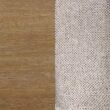 Nathan James Gracie Modern Counter Height Bar Stool with Back, Counter Stool Upholstered Chair with Natural Flax White Fabric and Brushed Light Brown Wooden Legs, Natural Flax/Brown