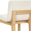 Nathan James Gracie Modern Counter Height Bar Stool with Back, Counter Stool Upholstered Chair with Natural Textured Linen and Brushed Wooden Legs, Cream Boucle/Light Brown Nathan James Gracie Modern Counter Height Bar Stool with Back, Counter Stool Upholstered Chair with Natural Textured Linen and Brushed Wooden Legs, Cream Boucle/Light Brown