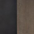 Nathan James Cohen Mid-Century Modern Leather Bar Stool, Counter Height Chair in Solid Wood Frame with Footrest and Woven Leather Back for Kitchen, Black