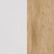 Nathan James Cohen Mid Century Modern Bar Stool, Upholstered Faux Leather Counter Stool with Back and Solid Wood Legs, Off White