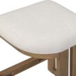 Nathan James Veya Modern Backless Bar Stool, Barrel Bar Stool with Boucle Upholstery and Solid Wood Legs, Light Brown Nathan James Veya Modern Backless Bar Stool, Barrel Bar Stool with Boucle Upholstery and Solid Wood Legs, Light Brown