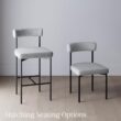 Nathan James Dahlia Counter Height Chair, Modern Barstool with Back, Mid-Century Metal Legs and Padded Cushion for Kitchen, Island and Bars, Light Grey/Black Nathan James Dahlia Counter Height Chair, Modern Barstool with Back, Mid-Century Metal Legs and Padded Cushion for Kitchen, Island and Bars, Light Grey/Black