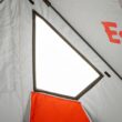 Eskimo Outbreak 450XDP, Pop-Up Portable Ice Fishing Shelter, No-Trip Door, 4-5 Person, Red/Black, 50450