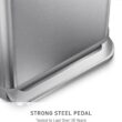 simplehuman 55 Liter / 14.5 Gallon Rectangular Hands-Free Kitchen Step Trash Can with Soft-Close Lid, Brushed Stainless Steel simplehuman 55 Liter / 14.5 Gallon Rectangular Hands-Free Kitchen Step Trash Can with Soft-Close Lid, Brushed Stainless Steel