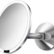 simplehuman 8" Sensor Makeup Mirror, Wall Mount, 5X Magnification, Hard-Wired (100-240v), Polished Stainless Steel simplehuman 8
