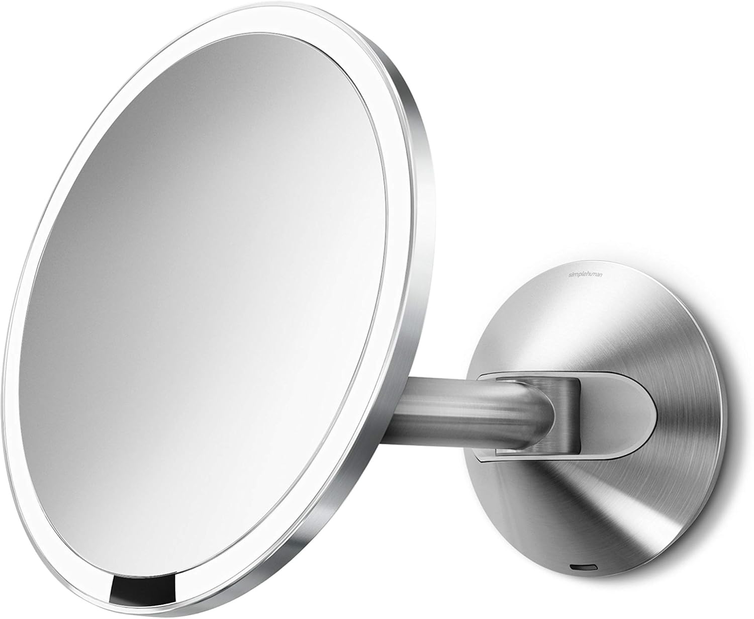 simplehuman 8" Sensor Makeup Mirror, Wall Mount, 5X Magnification, Hard-Wired (100-240v), Polished Stainless Steel simplehuman 8" Sensor Makeup Mirror, Wall Mount, 5X Magnification, Hard-Wired (100-240v), Polished Stainless Steel