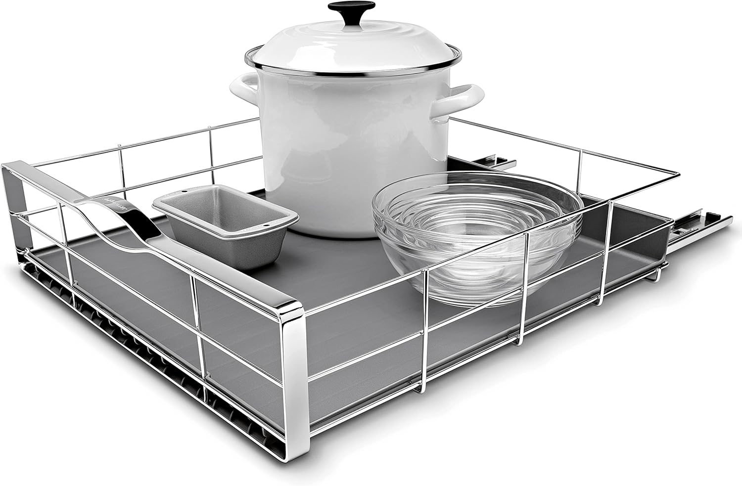 simplehuman KT1120 20 inch Pull-Out Cabinet Organizer, Heavy-Gauge Steel Frame Medium simplehuman KT1120 20 inch Pull-Out Cabinet Organizer, Heavy-Gauge Steel Frame Medium