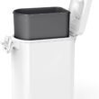 simplehuman 30 Liter, 32 lb / 14.5 kg Large Pet Food Storage Container for Dog Food, Cat Food, and Bird Feed, White