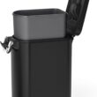 simplehuman 30 Liter, 32 lb / 14.5 kg Large Pet Food Storage Container for Dog Food, Cat Food, and Bird Feed, Matte Black