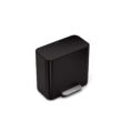 simplehuman 15L Mini Recycler Step Can, Dual Compartment Trash Can for Hotel, Offices and Small Spaces, Matte Black Steel