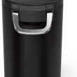 simplehuman 25 Liter, 27 lb / 12.2 kg Medium Pet Food Storage Container for Dog Food, Cat Food, and Bird Feed, Alloy Steel, Matte Black