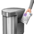 simplehuman 45 Liter / 12 Gallon Semi-Round Automatic Sensor Trash Can, Brushed Stainless Steel simplehuman 45 Liter / 12 Gallon Semi-Round Automatic Sensor Trash Can, Brushed Stainless Steel