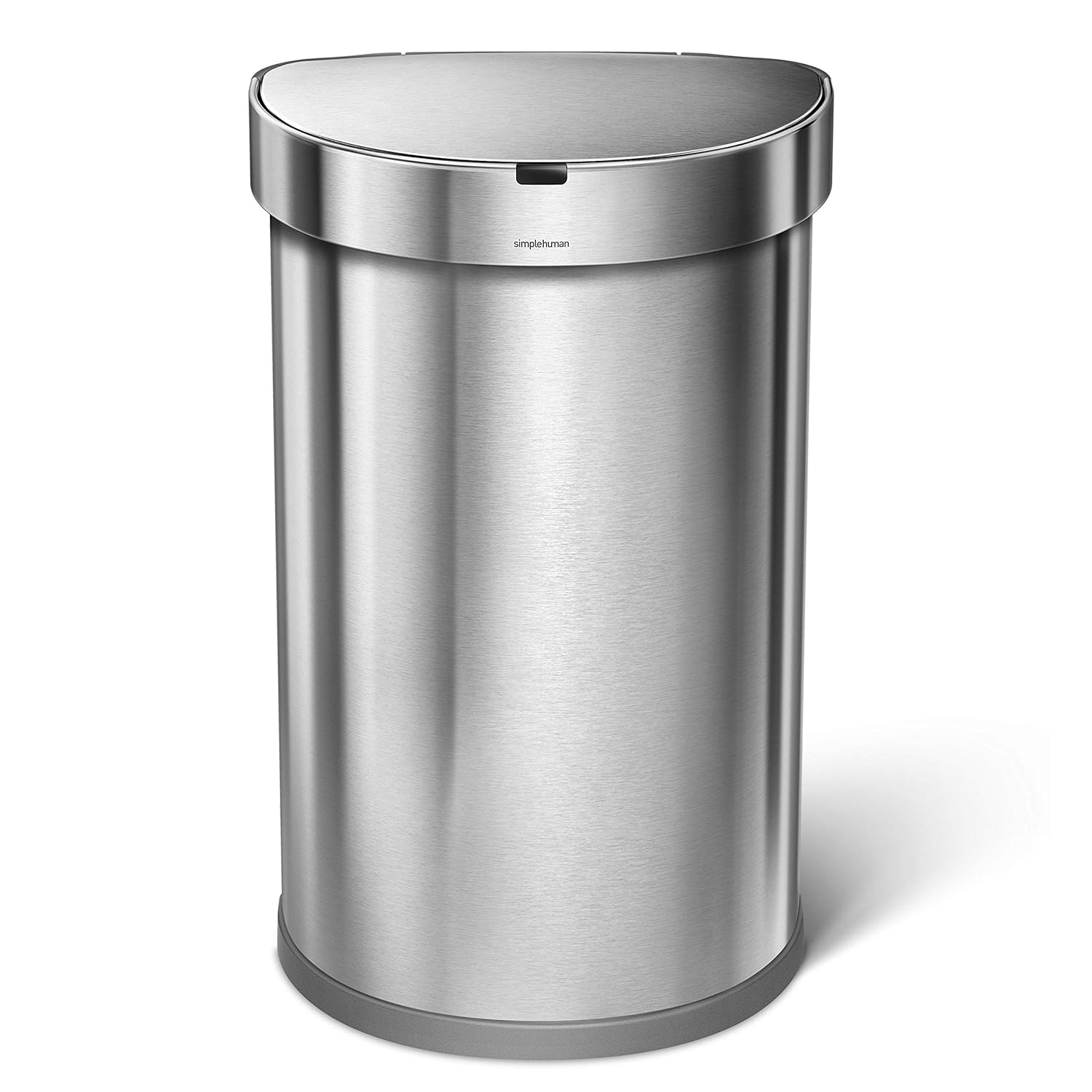 simplehuman 45 Liter / 12 Gallon Semi-Round Automatic Sensor Trash Can, Brushed Stainless Steel simplehuman 45 Liter / 12 Gallon Semi-Round Automatic Sensor Trash Can, Brushed Stainless Steel