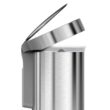 simplehuman 45 Liter / 12 Gallon Semi-Round Automatic Sensor Trash Can, Brushed Stainless Steel simplehuman 45 Liter / 12 Gallon Semi-Round Automatic Sensor Trash Can, Brushed Stainless Steel