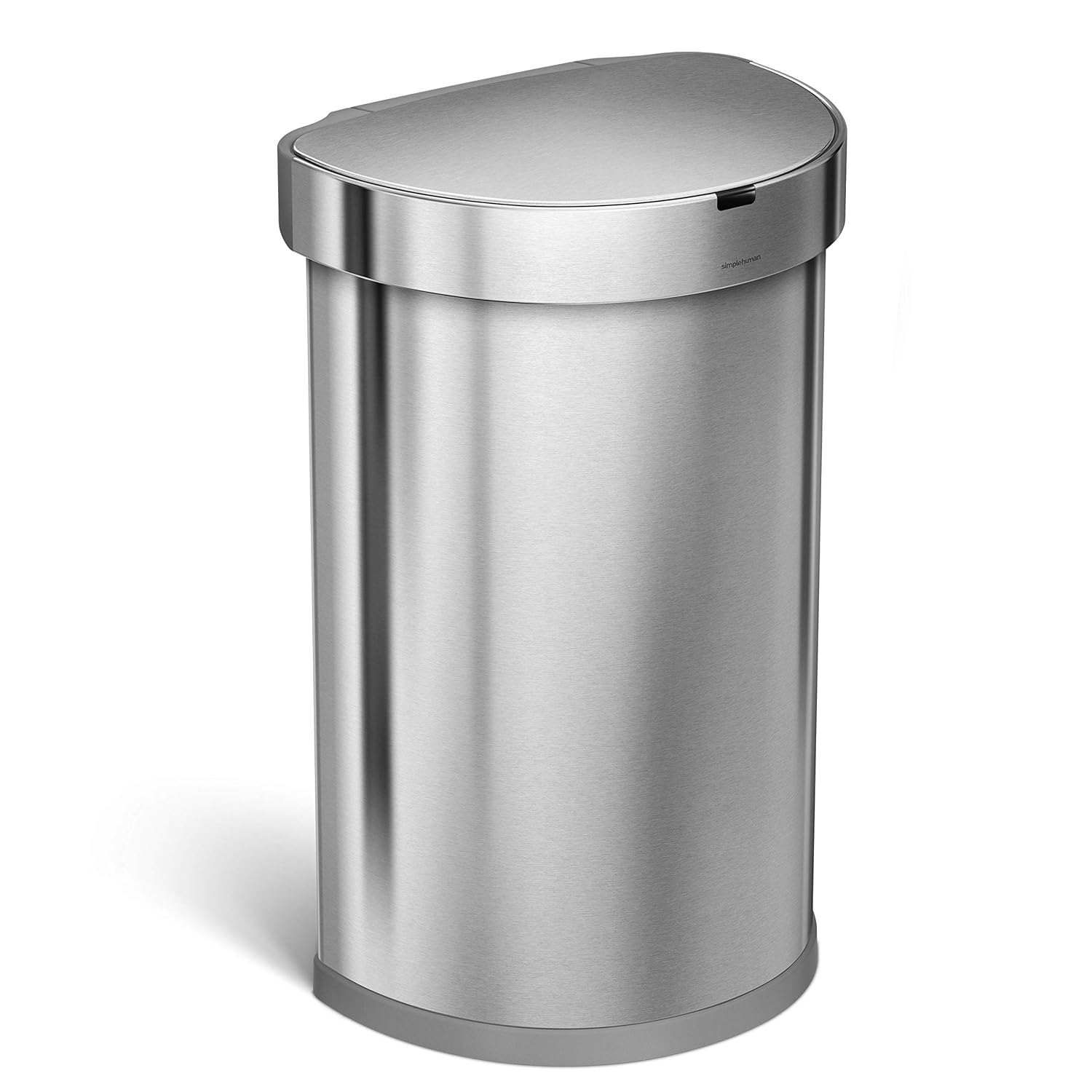 simplehuman 45 Liter / 12 Gallon Semi-Round Automatic Sensor Trash Can, Brushed Stainless Steel simplehuman 45 Liter / 12 Gallon Semi-Round Automatic Sensor Trash Can, Brushed Stainless Steel