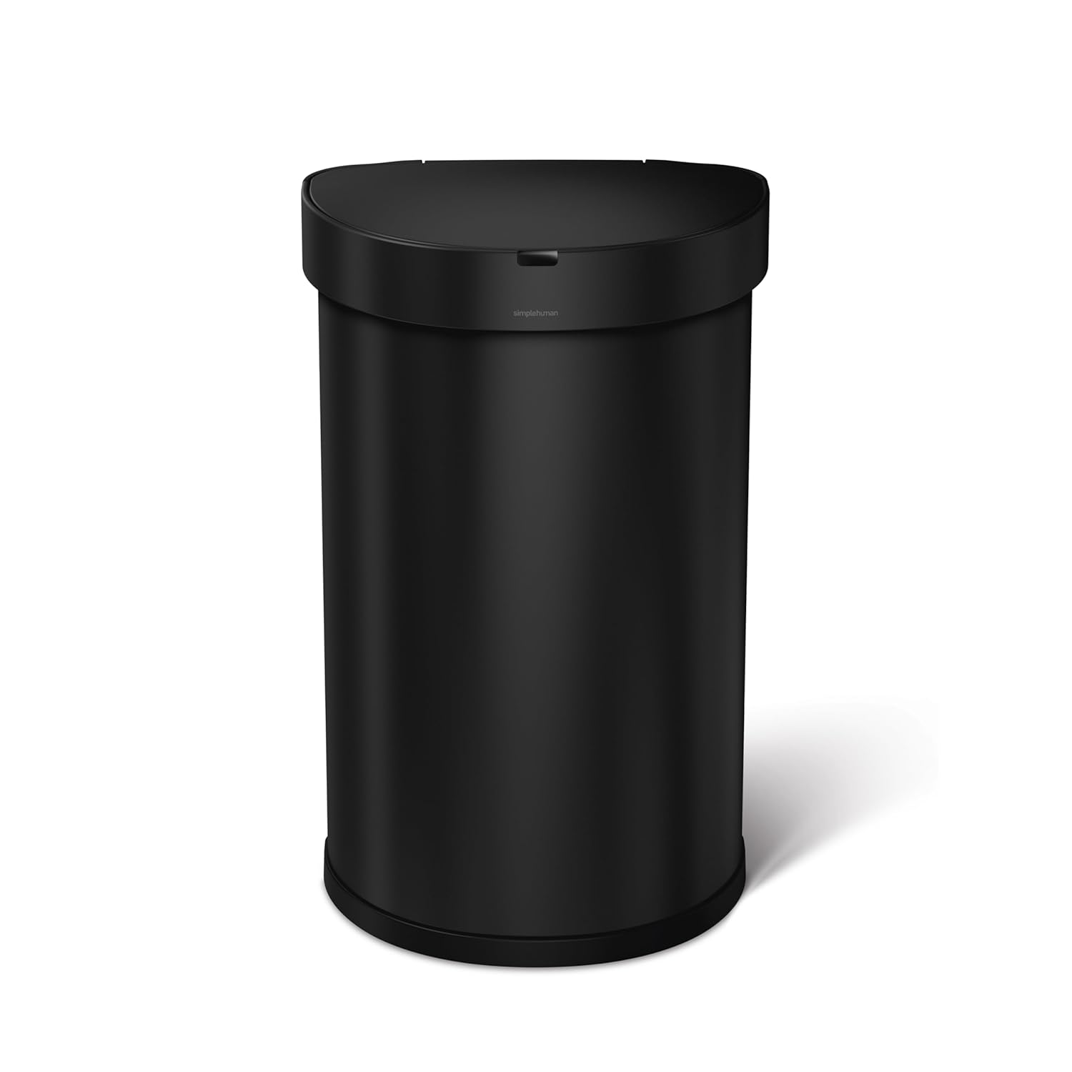 simplehuman 45L semi-Round Sensor can, Matte Black Steel simplehuman 45L semi-Round Sensor can, Matte Black Steel