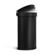 simplehuman 45L semi-Round Sensor can, Matte Black Steel simplehuman 45L semi-Round Sensor can, Matte Black Steel