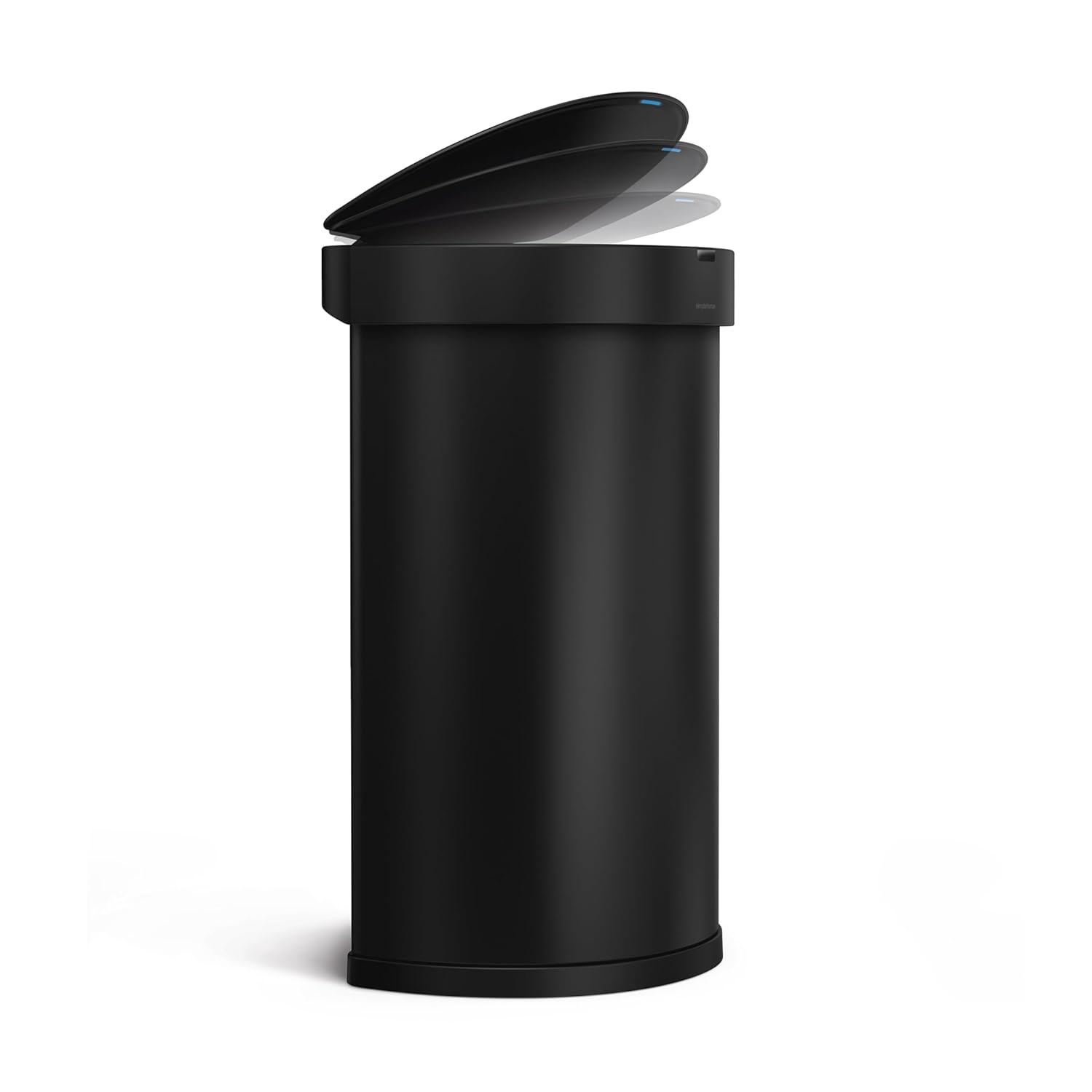 simplehuman 45L semi-Round Sensor can, Matte Black Steel simplehuman 45L semi-Round Sensor can, Matte Black Steel