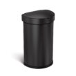 simplehuman 45L semi-Round Sensor can, Matte Black Steel