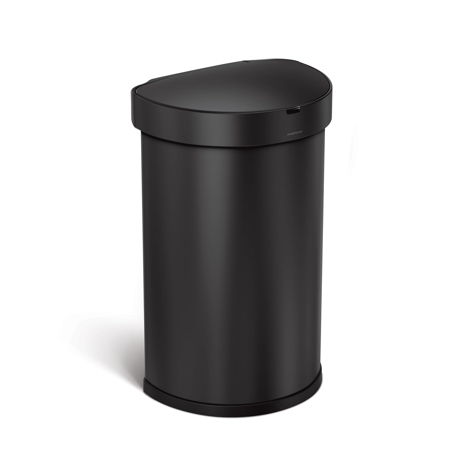simplehuman 45L semi-Round Sensor can, Matte Black Steel simplehuman 45L semi-Round Sensor can, Matte Black Steel