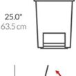 simplehuman 45 Liter / 12 Gallon Rectangular Kitchen Step Trash Can with Soft-Close Lid, White Plastic simplehuman 45 Liter / 12 Gallon Rectangular Kitchen Step Trash Can with Soft-Close Lid, White Plastic