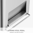 simplehuman Hybrid Step Can, 45 Liter / 12 Gallon Rectangular Kitchen Trash Can, Wide Stable Base with Long-Lasting Steel Pedal, Neat and Secure Liner Rim with Built-in Liner Pocket, Alloy Plastic simplehuman Hybrid Step Can, 45 Liter / 12 Gallon Rectangular Kitchen Trash Can, Wide Stable Base with Long-Lasting Steel Pedal, Neat and Secure Liner Rim with Built-in Liner Pocket, Alloy Plastic
