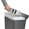 simplehuman 45 Liter / 12 Gallon Rectangular Kitchen Step Trash Can with Soft-Close Lid, Grey Plastic simplehuman 45 Liter / 12 Gallon Rectangular Kitchen Step Trash Can with Soft-Close Lid, Grey Plastic