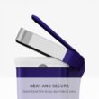 simplehuman Hybrid Step Can, 45 Liter / 12 Gallon Rectangular Kitchen Trash Can, Wide Stable Base with Long-Lasting Steel Pedal, Neat and Secure Liner Rim with Built-in Liner Pocket, Indigo Plastic