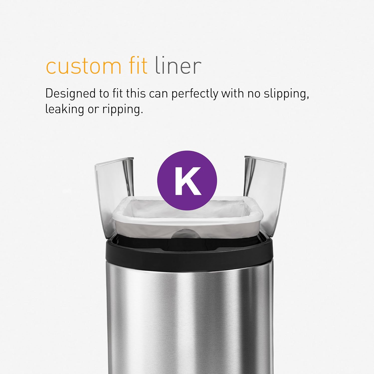 simplehuman 45 Liter / 11.9 Gallon Butterfly Lid Kitchen Step Trash Can, Brushed Stainless Steel simplehuman 45 Liter / 11.9 Gallon Butterfly Lid Kitchen Step Trash Can, Brushed Stainless Steel