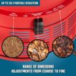 Flowtron Electric Leaf Mulcher & Shredder | Portable Garden Grinder & Chipper for Wet/Dry Leaves, Grass & Pine Needles | Freestanding, Upto 30:1 Mulch Ratio, Adjustable Coarseness