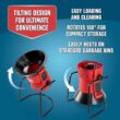 Flowtron Electric Leaf Mulcher & Shredder | Portable Garden Grinder & Chipper for Wet/Dry Leaves, Grass & Pine Needles | Freestanding, Upto 30:1 Mulch Ratio, Adjustable Coarseness