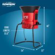Flowtron Electric Leaf Mulcher & Shredder | Portable Garden Grinder & Chipper for Wet/Dry Leaves, Grass & Pine Needles | Freestanding, Upto 30:1 Mulch Ratio, Adjustable Coarseness