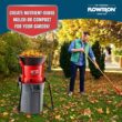 Flowtron Electric Leaf Mulcher & Shredder | Portable Garden Grinder & Chipper for Wet/Dry Leaves, Grass & Pine Needles | Freestanding, Upto 30:1 Mulch Ratio, Adjustable Coarseness
