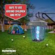 Flowtron Bug Zapper, 1 Acre of Outdoor Coverage with Powerful 40W Bulb & 5600V Instant Killing Grid, Electric Insect, Fly & Mosquito Zapper, Made in The USA - Grey Color