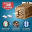 Flowtron Bug Zapper, 1-1/2 Acre of Outdoor Coverage with Powerful 80W Bulb & 5600V Instant Killing Grid, Electric Insect, Fly & Mosquito Zapper, Made in The USA, UL Certified - Tan Color