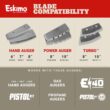 Eskimo Pistol Bit 2.0, Drill-Adaptive Auger, 8-Inch or 10-Inch, Centering Point, Turbo Cutting System, Bit-Saving Top Plate
