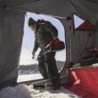 Eskimo Eskape 2600 Insulated 2 Person Ice Fishing Shelter,Red