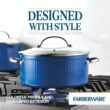Farberware Style 10-Piece Aluminum Nonstick Cookware Set with Lids in Blue 13578