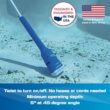 POOL BLASTER Aqua Broom Hot Tub Vacuum Cordless Spa Vac for Inflatable Above Ground and Inground Spas, Hot Tub Accessories, up to 3 Hours of Runtime, Battery-Powered, Lightweight Handheld Cleaner