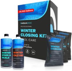 AquaDoc Pool Winterizing Kit for Closing Pools - Treats Up to 30,000 Gallons - Winter Closing Kit for Inground and Above Ground Pools - Winterizing Pool Chemicals Made in USA