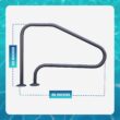 Saftron RTD-448-GG 4 Bend Swimming Pool Mounted Polymer Handrail, Graphite Gray