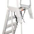 Main Access 200700T Smart Choice Comfort Incline Outside Pool Ladder Heavy-Duty Adjustable Resin Ladder for 48-54 Inch Above Ground Swimming Pools, Gray