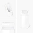 simplehuman 25 Liter / 6.6 Gallon Slim Open Top Small Trash Can, Commercial Grade Heavy Gauge Office Trash Can, White Stainless Steel simplehuman 25 Liter / 6.6 Gallon Slim Open Top Small Trash Can, Commercial Grade Heavy Gauge Office Trash Can, White Stainless Steel
